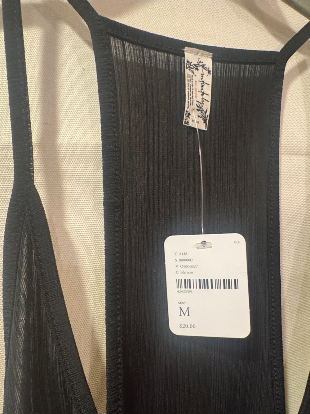 intimately by Free People Black Sheer Strappy Slip Chemise - Picture 5 of 6